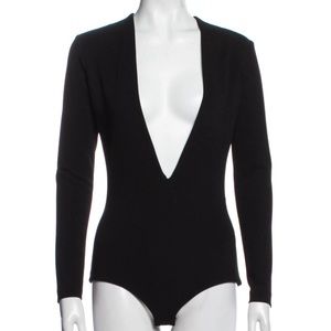 Solace London Black Bodysuit Size 2 NWT